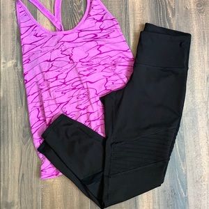 Old Navy Ribbed and Mesh Athletic Pants